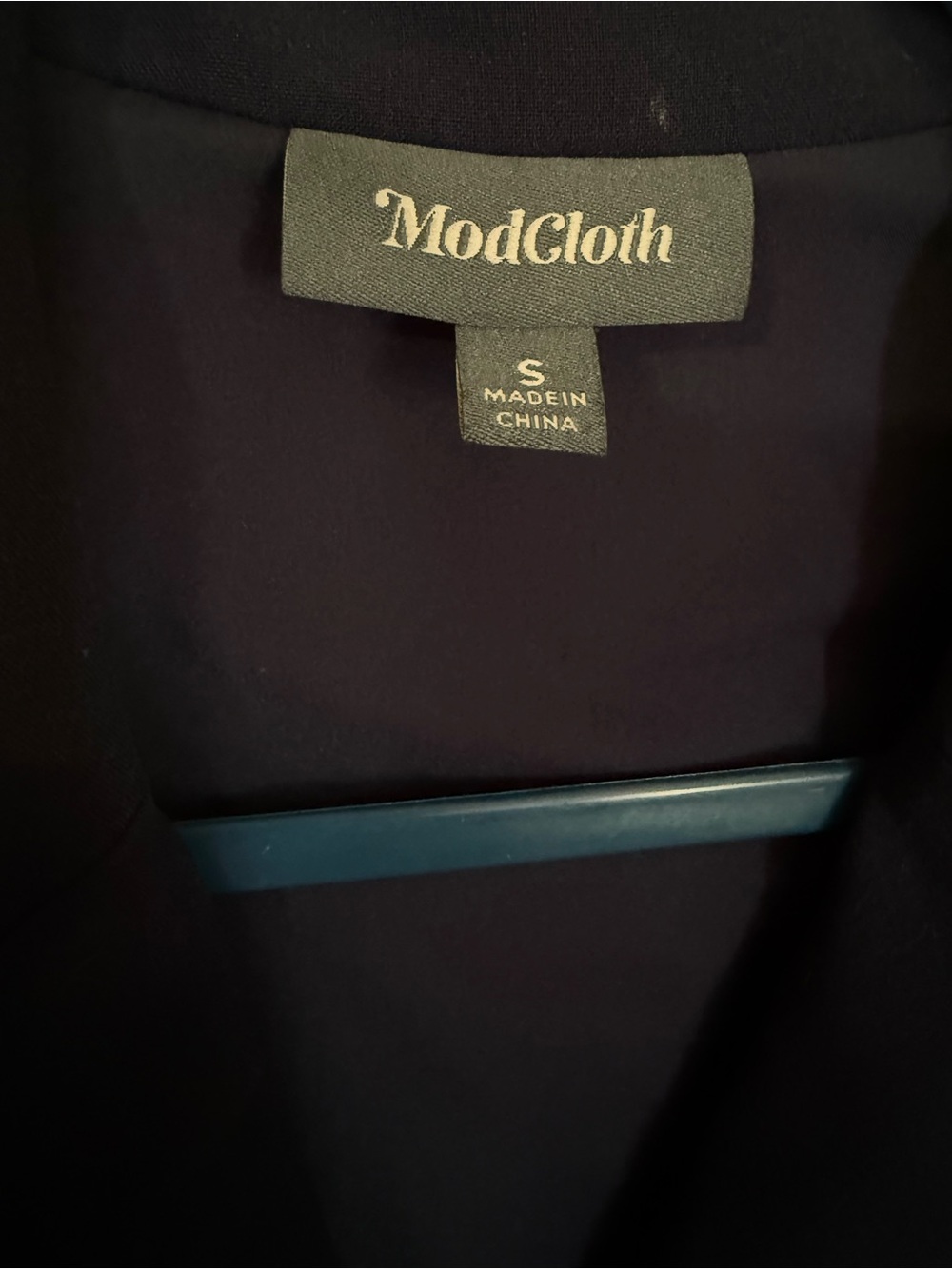 Modcloth Navy Short-Sleeve Midi Shirt Dress with Tie Waist - Picture 4 of 4